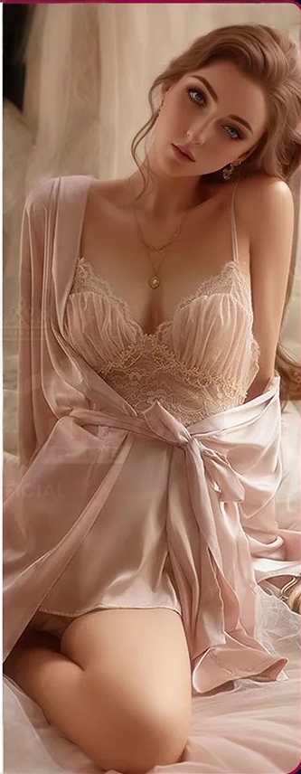 Blush Harmony Lace & Robe Set
