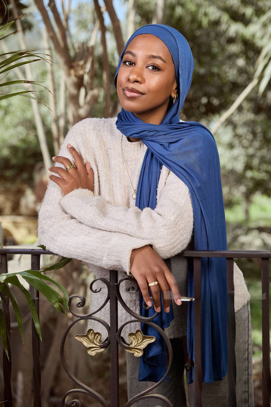 Royal Sapphire - Soft Lycra Hijab
